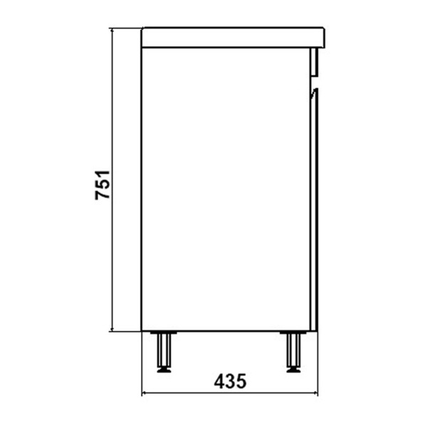 Тумба под раковину ASB-mebel  Марко 60-2.1 10740