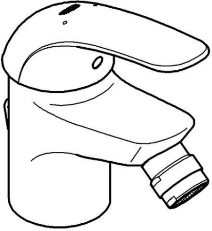 Смеситель для биде однорычажный Grohe Euroeco 32882 000 (32882000) хром
