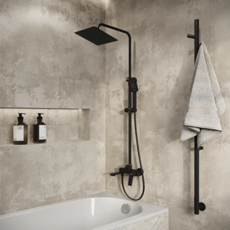 Душевая система Grossman Cosmo 500.K35.02.210 черный матовый