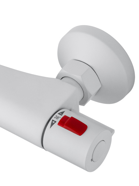 Смеситель для душа с термостатом WONZON & WOGHAND INN 5, белый матовый WW-B2005-A-MW