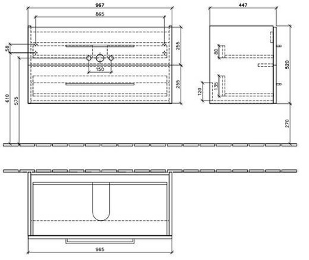 Тумба под раковину Villeroy&Boch Avento A89200B4