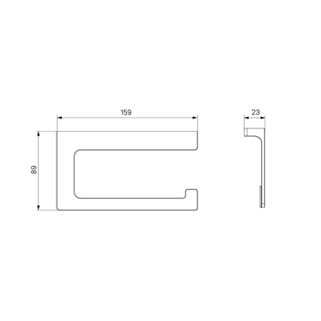 Держатель для туалетной бумаги без крышки IDDIS Slide сплав металлов (SLIBS00i43)