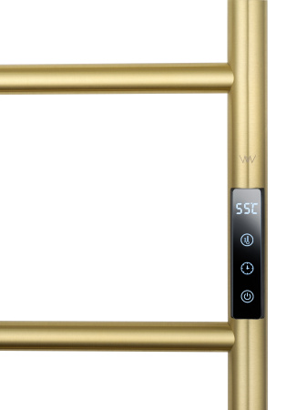 Полотенцесушитель электрический WONZON & WOGHAND WISMAR, брашированное золото WW-AL202-BG
