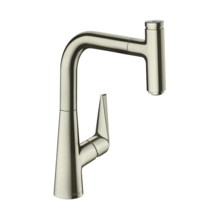 Смеситель для кухни с выдвижным изливом Hansgrohe Talis Select M51 1jet 72822800 нержавеющая сталь
