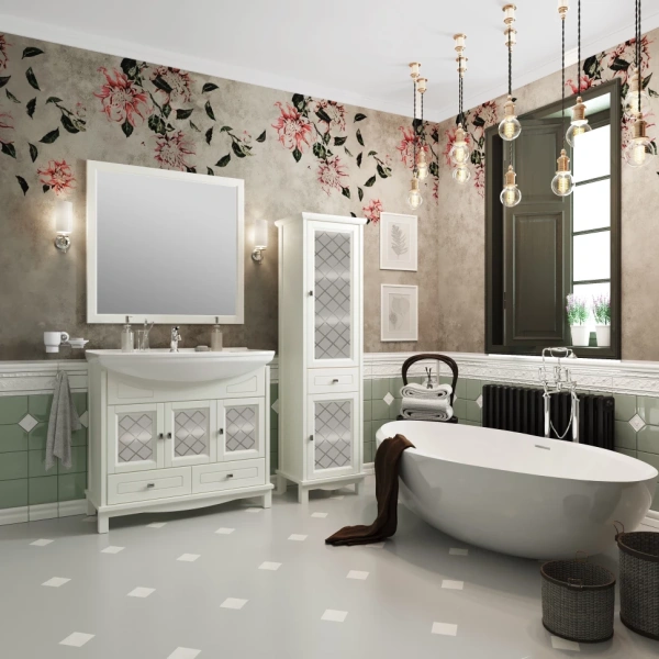 Зеркало Opadiris Омега 85 00-00002827  слоновая кость