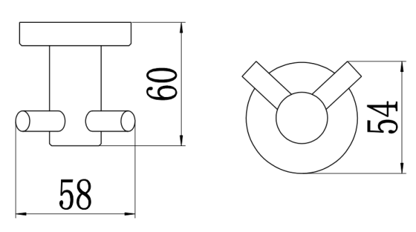 Крючок двойной Savol 56 S-005654