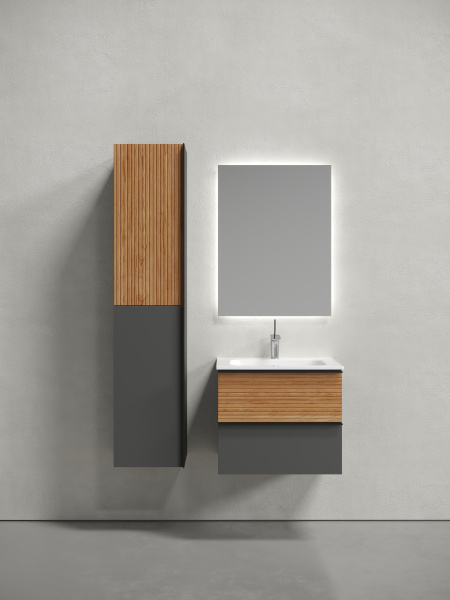 Тумба под раковину Sancos  Delta DL60GR дуб красный