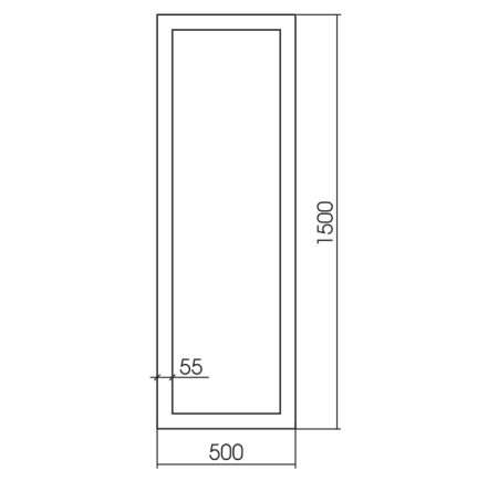 Зеркало (60х150) Silver Mirrors  Глянец ФР-00001449