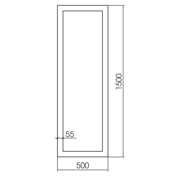 Зеркало (60х150) Silver Mirrors  Глянец ФР-00001449
