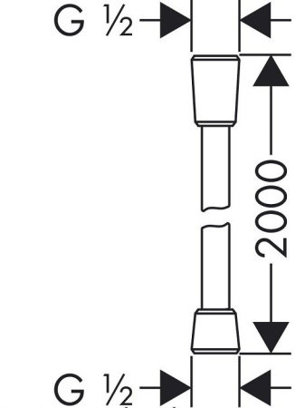Шланг душеваой Hansgrohe Isiflex 28274000