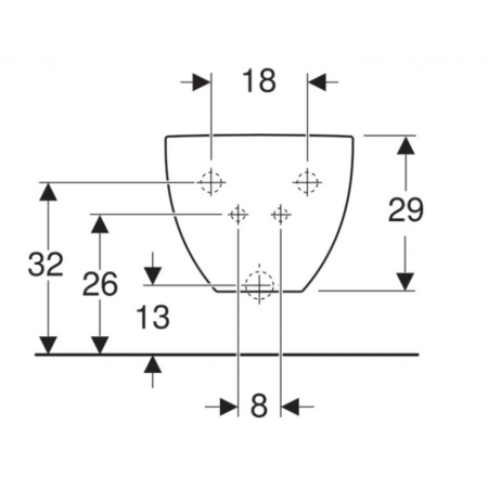 Биде подвесное стандартное GEBERIT Acanto 500.601.01.2 Биде подвесное стандартное GEBERIT Acanto 500.601.01.2