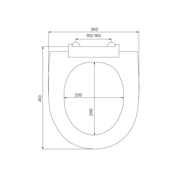 Сиденье для унитаза Milardo PP Seat Cover полипропилен (020PP00M31)