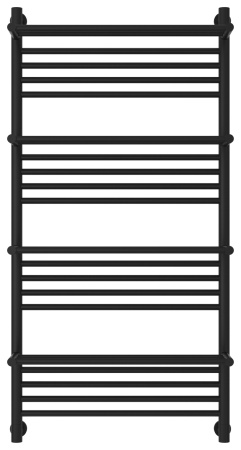Полотенцесушитель Водяной Сунержа Богема 4 полки + (120х60) Матовый Черный 31-0224-1260