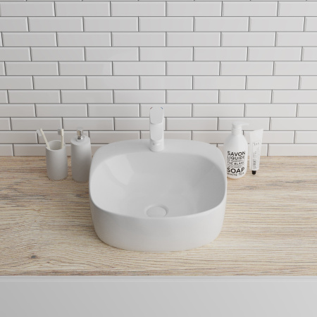 Раковина накладная (41,5х42) Grossman  GR-3028, белый