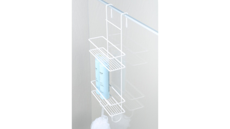 Полка двойная для душевой кабины Fixsen белая FX-740W-2