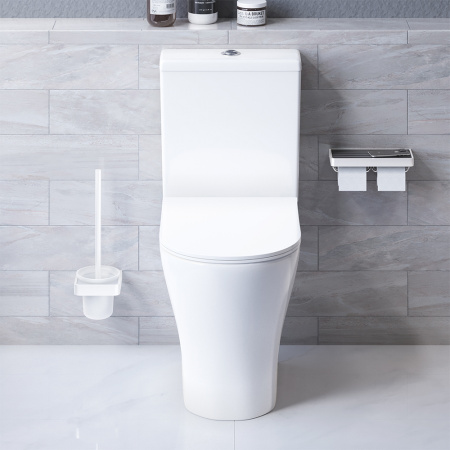 Унитаз-компакт безободковый с сиденьем микролифт Damixa Sirius DX86C8600SC