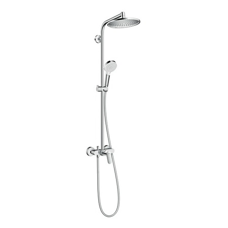 Душевая система с однорычажным смесителем Hansgrohe Crometta S 240 1jet Showerpipe 27269000 хром