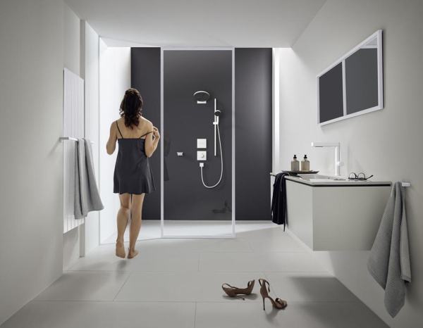 Душевой гарнитур Hansgrohe Pulsify Select 105 3jet Relaxation EcoSmart 2417170, белый матовый Душевой гарнитур Hansgrohe Pulsify Select 105 3jet Relaxation EcoSmart 2417170, белый матовый