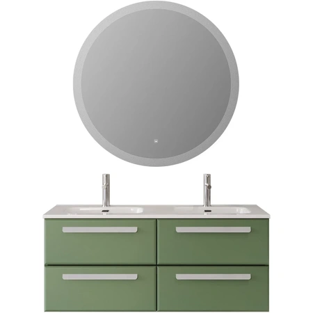 Тумба под раковину Cezares ECO-CER-N-1200-4C-SO-2-PS-P фисташковый матовый без ручек
