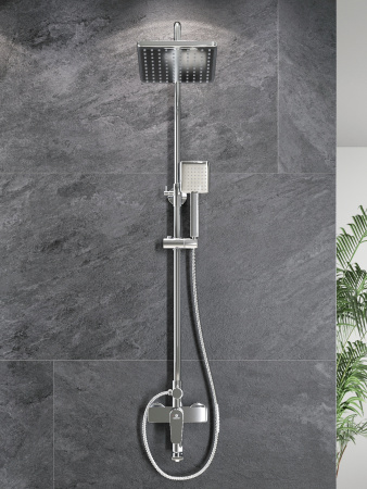 Душевая система с изливом Agger Brilliant A0394400 хром