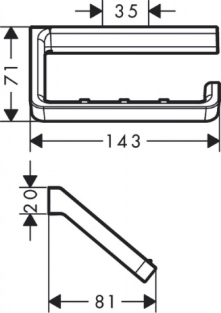 Держатель туалетной бумаги Axor Universal Accessories 42846000