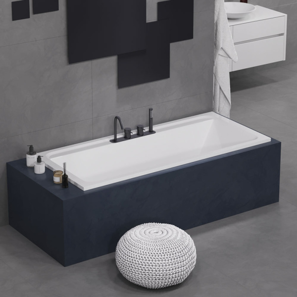 Акриловая ванна прямоугольная (180х80) Alba Spa BARSELONA 2.0 ВПР0320200100