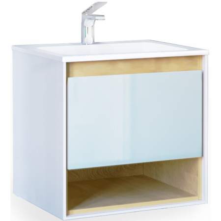 Тумба под раковину Jorno Glass 65  Gla.01.62/P/W