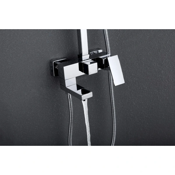 Душевая стойка ABBER Daheim AF8216L с изливом, хром