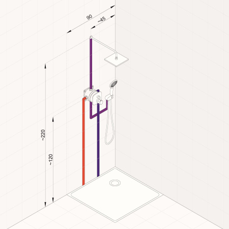 Душевой комплект Kludi Ameo 419300575