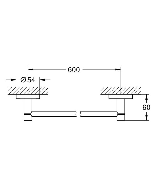 Держатель для банного полотенца Grohe Essentials 40366 001 (40366001) Держатель для банного полотенца Grohe Essentials 40366 001 (40366001)