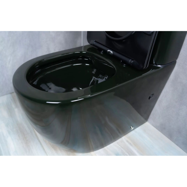 Напольный унитаз с бачком безободковый Gid Tr2177BL