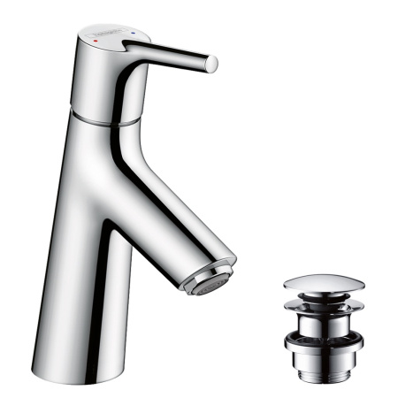 Смеситель для раковины с донным клапаном Push-Open Hansgrohe Talis S 72011000 хром