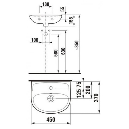 Раковина Jika Lyra 8153820001041