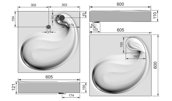 Раковина над стиральной машиной RAVAL Buta 5211600
