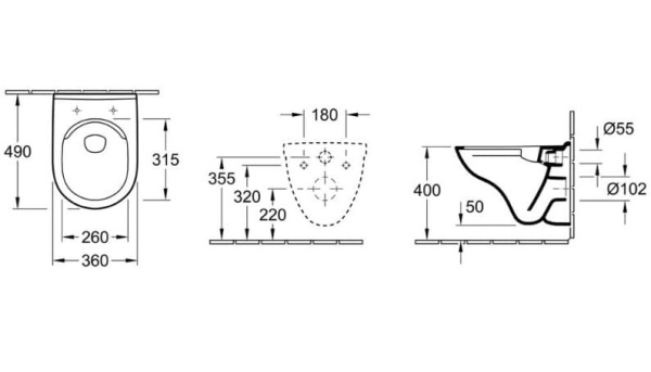 Унитаз подвесной Villeroy&Boch O.NOVO 5688R001