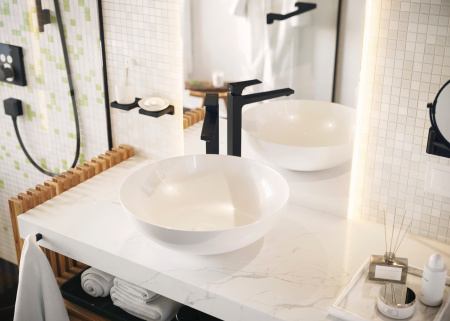 Стакан для зубных щеток Hansgrohe AddStoris 41749670 черный матовый
