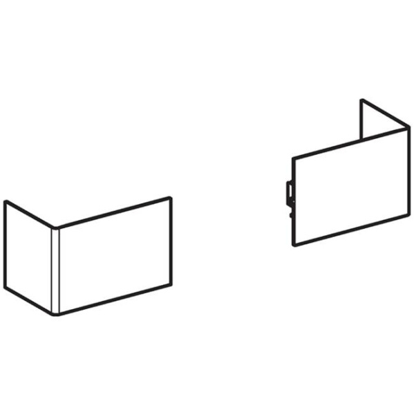 Облицовка нижняя, для сантехнического модуля Geberit Monolith для напольного унитаза 243.444.JF.1