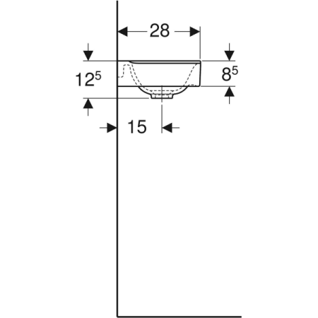 Раковина Geberit Xeno² 500.529.01.1