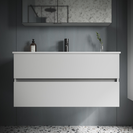 Тумба под раковину Sancos  Urban UR100W белый глянец