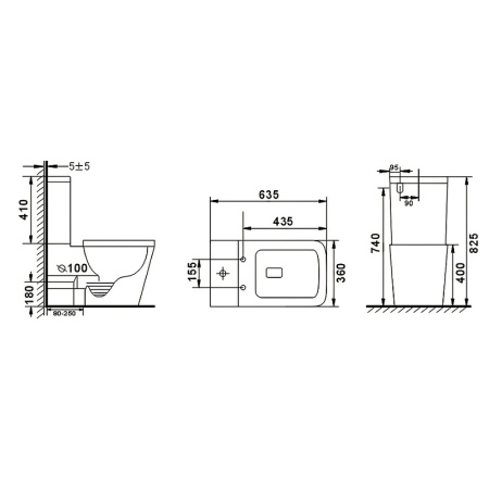 Унитаз компакт beWash Kraft BKBWR005635 микролифт 