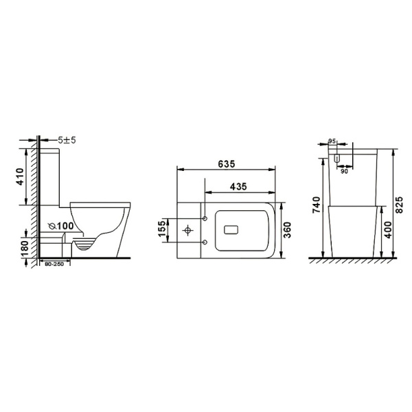 Унитаз компакт beWash Kraft BKBWR005635 микролифт 