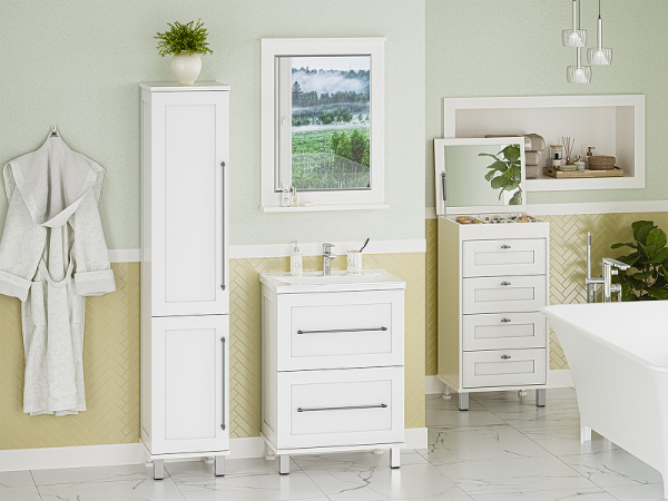 Комод Misty Марта 50 с зеркалом П-Мрт12050-014Я