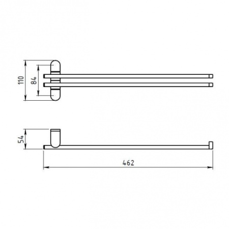 Полотенцедержатель Novaservis Metalia 2 6229.0