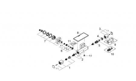 Термостат для душа, Grohe Grohtherm Cube 34491 000 (34491000) хром