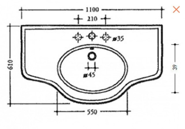 Раковина Cezares Paolina PA11000101