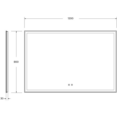 Зеркало BelBagno Marino 120 SPC-GRT-1200-800-LED-TCH-SND