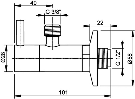 Вентиль AlcaPlast ARV001 BLISTR