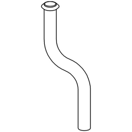 Сливная трубка для писсуара 200 мм, диам.18 мм,изгиб 50мм Grohe 37040 000 (37040000)