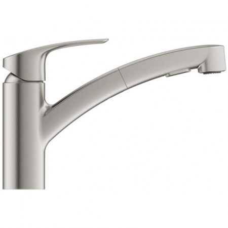 Смеситель для кухни с выдвижным изливом Grohe Eurosmart 30305 DC1 (30305DC1) суперсталь