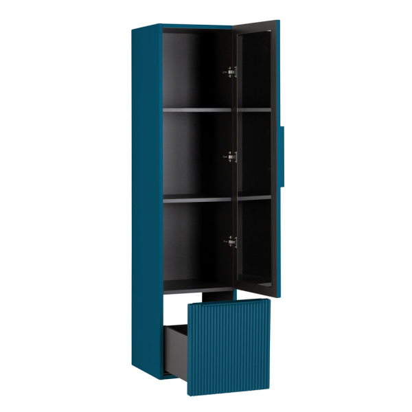 Пенал подвесной Cezares  Premium 55508 Plisse Blu petrolio